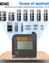 Max Digital Lithium Battery Tester Capacity Universal Test Checkered Load Analyzer Display Check AAA AA Button Cell