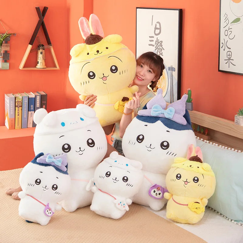 Cute Character Plush Toy Set Soft Stuffed Animal Doll