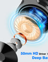 Wireless Headphones Bluetooth 5.2 Headset Over Ear Stereo Super Bass Earphones With Microphone For Phone PC Sport