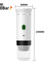 Wireless Electric Portable Espresso Coffee Machine for Car & Home Camping Coffee Maker 3-in-1 Capsule Powder Travel Coffee Maker