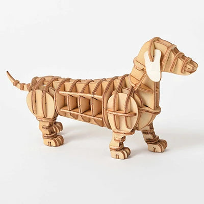 3D Wooden Puzzle Toys for  Adults Teens Animal Assembly Kit Decoration Animal Puzzle Games Home Office Creative Ornament