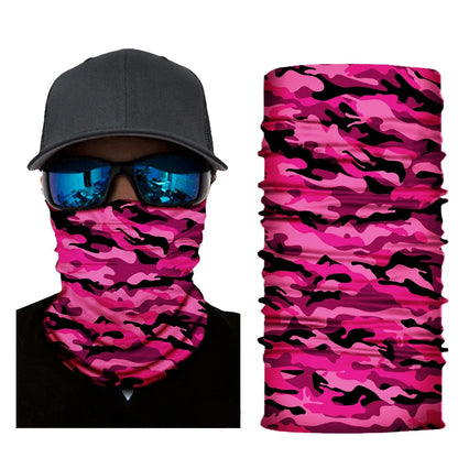 Camouflage Mountaineering Neck Scarves Outdoor Riding Windproof Mask Summer Sun Protection Headscarf