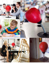 Stress Buster Desktop Punching Bag With Suctions PU Inflatable Stress Relief Boxing Ball Muay Tai MMA Exercise Sports Equipment