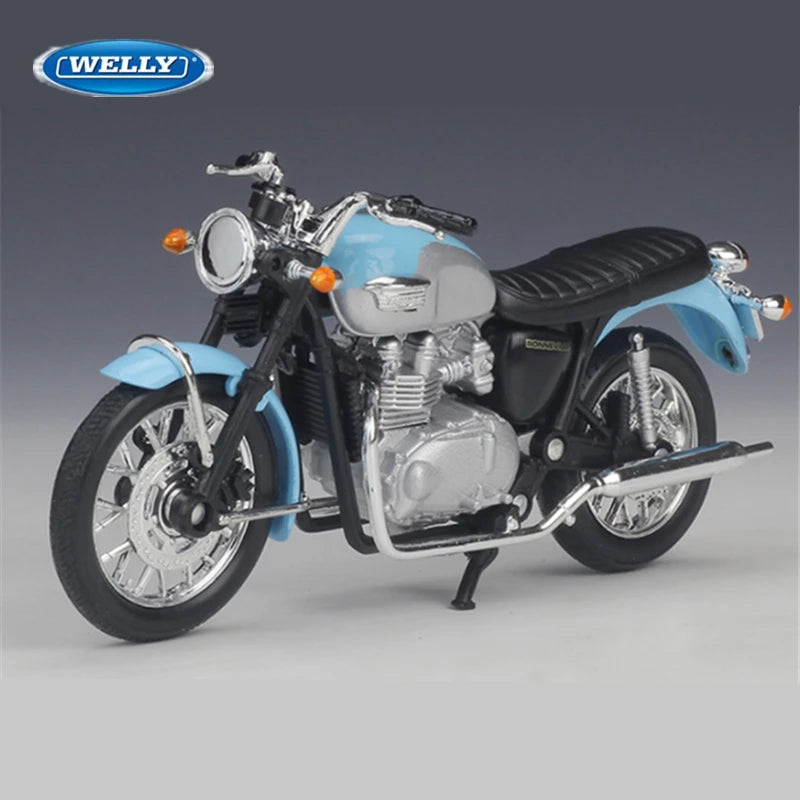 Diecast Triumph Bonneville 2002 Motorcycle Model 1 to 18 Scale
