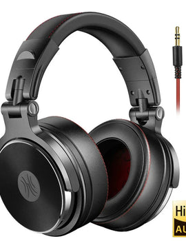 Studio Pro DJ Headphone Over Ear 50mm Drivers HIFI Wired Headset Professional Monitor DJ Headphones With Mic For Phone