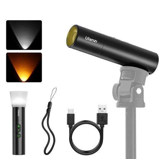 LM07 LED Videography Flashlight – Bi-Color, Zoomable Spotlight, Portable Multicolor Fill Light for Photography & Video