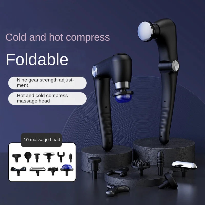 Fitness Muscle Relaxation Massager Hot and Cold Compress Multi-Mode Adjustable Fascia  Foldable Massage Stick Massage