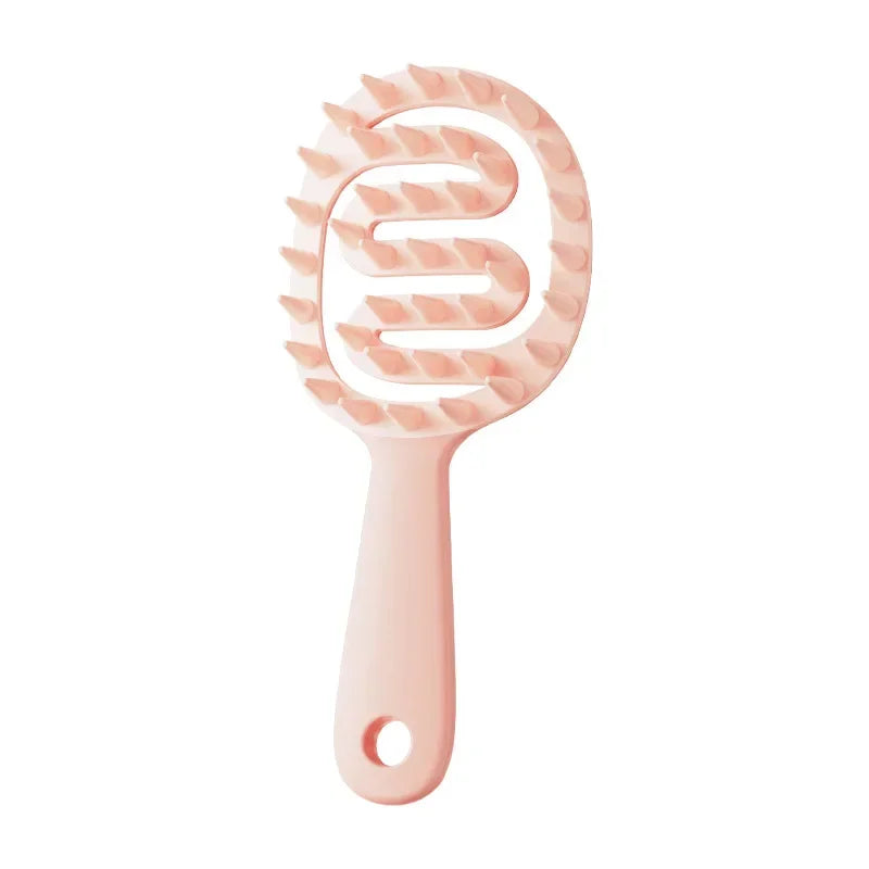 Extended Handle Soft Silicone Shampoo Scalp Hair Massager Hair Washing Comb Shower Brush Bath Spa Massage Brush Beauty Hair Tool