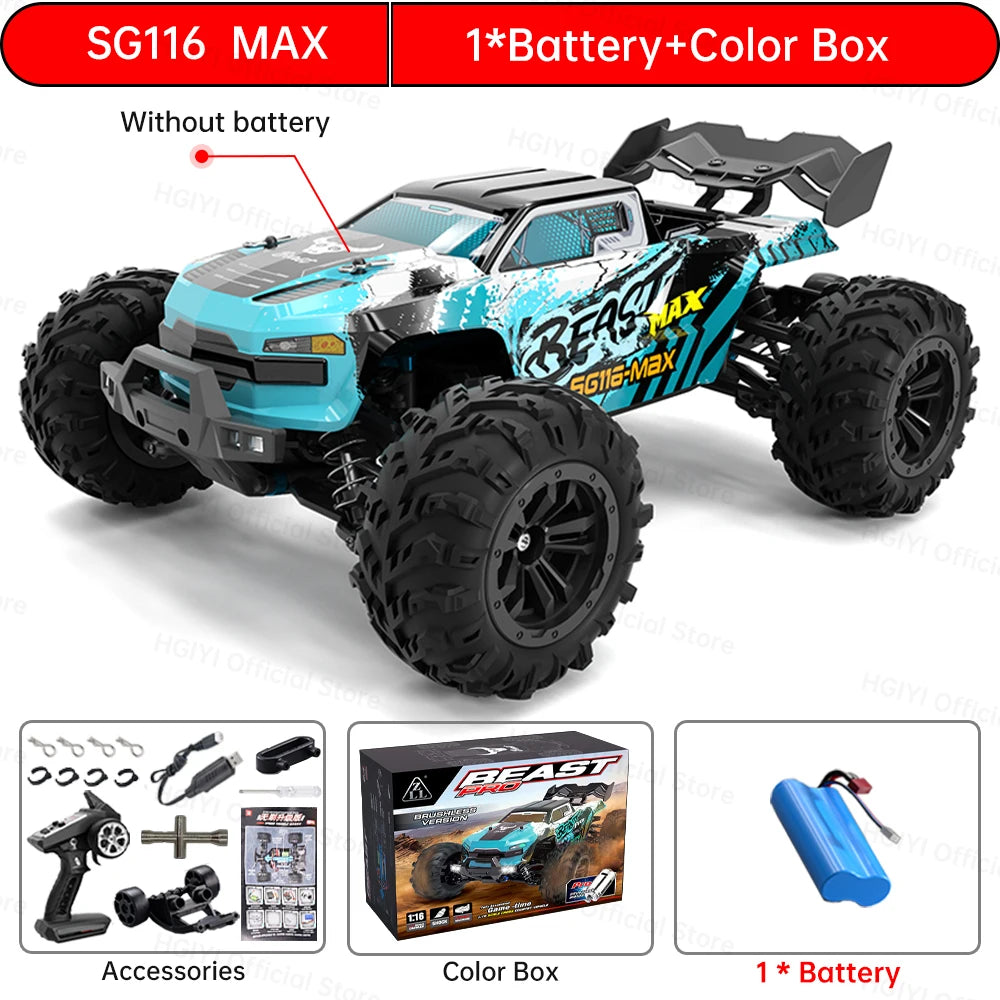 ZLL SG116 MAX/PRO 1:16 High Speed Drift Racing 80KM/H Or 40KM/H Brushless Motor 4WD RC Car Off Road Car Toys