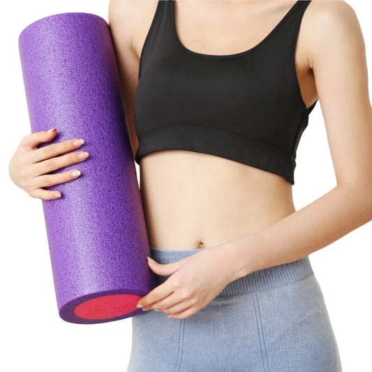 45x15cm PE Yoga Column Fitness Yoga Muscle Relaxation Roller Massage Stick Solid Foam Roller