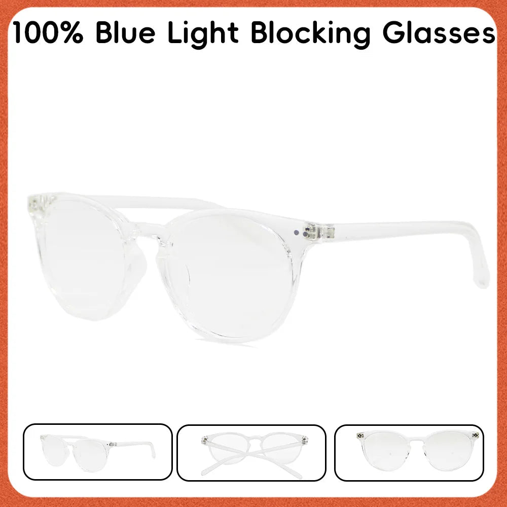 Clear Frame 100% anti-blue light glasses Clear Lens Anti fatigue Glasses Fashion Glasses Women And Man Computer Gaming Glasses