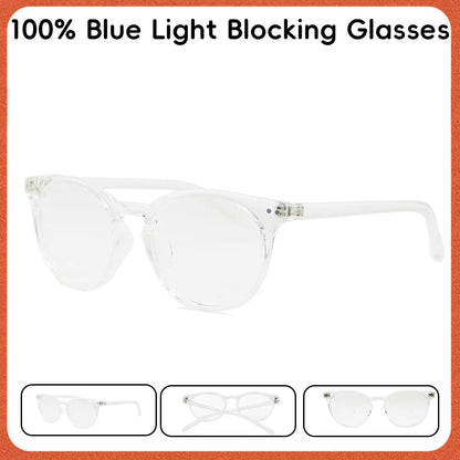 Clear Frame 100% anti-blue light glasses Clear Lens Anti fatigue Glasses Fashion Glasses Women And Man Computer Gaming Glasses