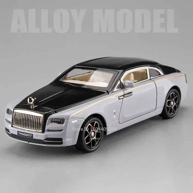 1:32 Scale Rolls-Royce Phantom 6x6 Wraith Car Model Toy Diecast Metal Alloy Off-Road Vehicle Models Sound Light Gifts