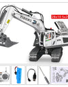11CH RC Excavator 1:20 Remote Control Truck 2.4G RC Crawler Engineering Vehicle Excavator Truck Radio Control Toys Gifts