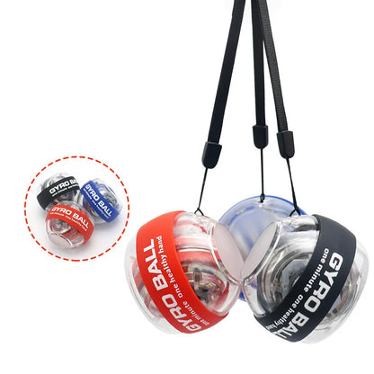 Gyroscopic Power Trainball Autostart Range Gyro Power Wrist Ball with LED Lights Arm Hand Muscle Force Trainer Fitness Equipment