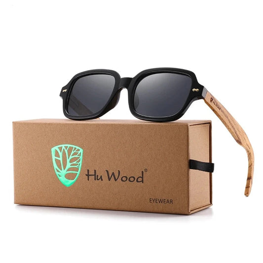 Wood Night Vision Lens Polarized Sun Glasses