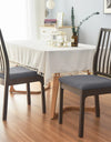 4pcs/set Stretch Dining Chair Seat Covers Jacquard Elastic Upholstered Chairs Cushion Slipcover Anti-Dirty Protector Removable