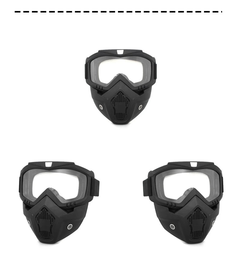 Harley Mask Goggles Motocross Helmet Windshield Outdoor Riding Glasses Spectacles UV400  Sunglasses Cycling  Wind Shields