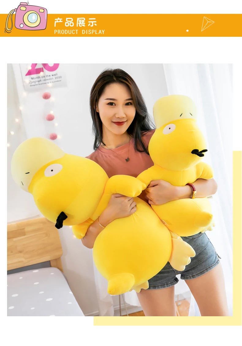 Psyduck Plush Stuffed Animal Lying Down Soft Pillow