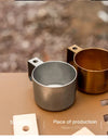 Portable Outdoor Travel Camping Tea Coffee Mug Cup 304 Stainless Steel Water Cup for Picnic Hiking
