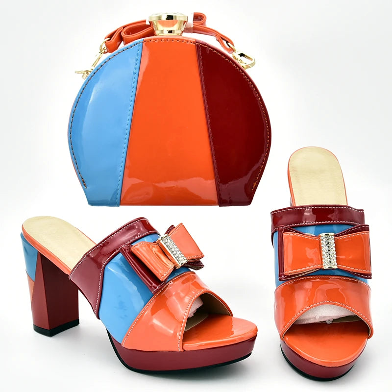 African Matching Shoes and Bags Italian In Women Shoes and Bag Set African Sets 2024 Shoes for Summer Women Party