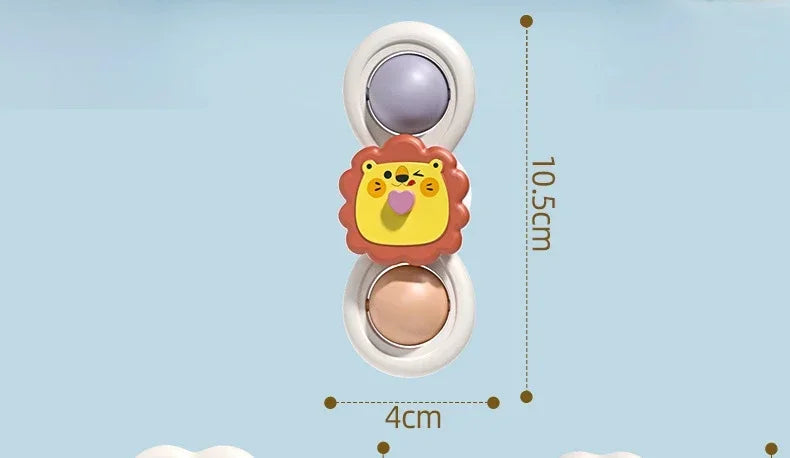 3PCS Suction Cup Rotating Toy for  Hand-eye Coordination Educational Training, Bath & Travel toy, Birthday Christmas Gift