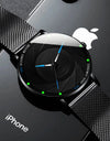 Minimalist Men's Fashion Watches Ultra Thin Stainless Steel Mesh Belt Quartz Wrist Watch Men Casual Leather Clock