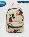 Disney Cartoon Backpack Women's Mickey Mouse Donald Duck Pattern Student School Bag Large Capacity Backpack Girls Shoulder Bag