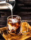 250/400ml Clear Double Wall Glass Cup Home Coffee Milk Mug With Handle Hot Cold Beverage Juice Drinkware Cup Set Of 1/2/4pcs
