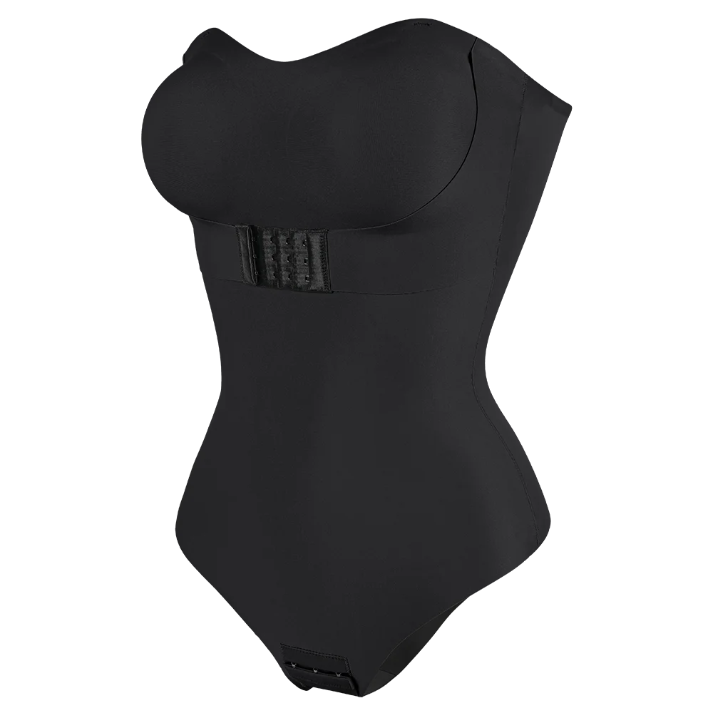 Strapless Thong Bodysuit for Women – Plus Size Tummy Control Shapewear