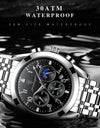 Men Watches Stainless Steel Top Luxury Fashion Business Wristwatch Waterproof Luminous Quartz Watches