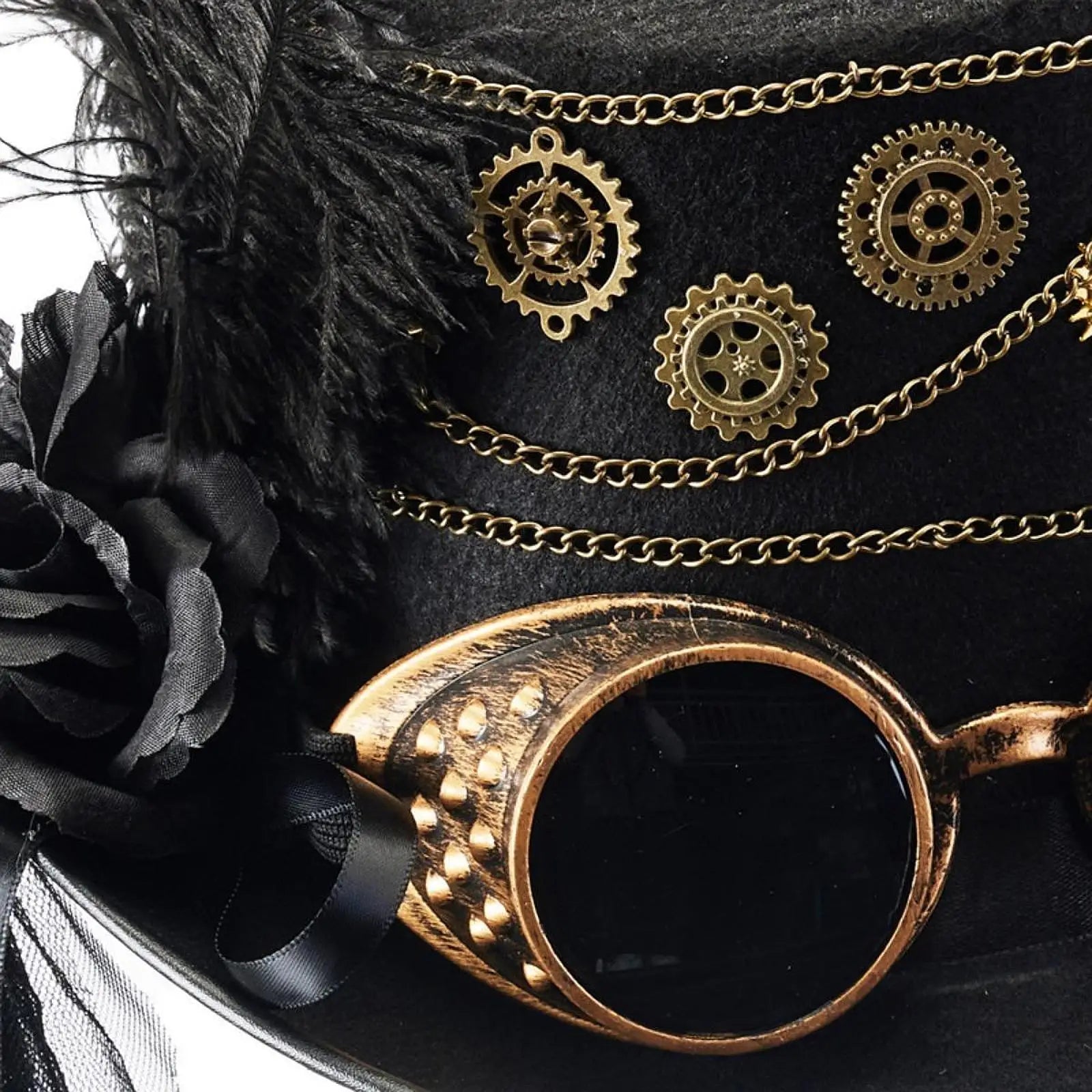 Steampunk Top Hat Jazz Decoration Fancy Dress up for Carnival Party Role Playing