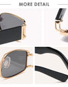 Sunglasses Fashion Rectangle Mens Womens Steampunk Sunglasses UV400 Outdoor Riding Fishing Party Glasses