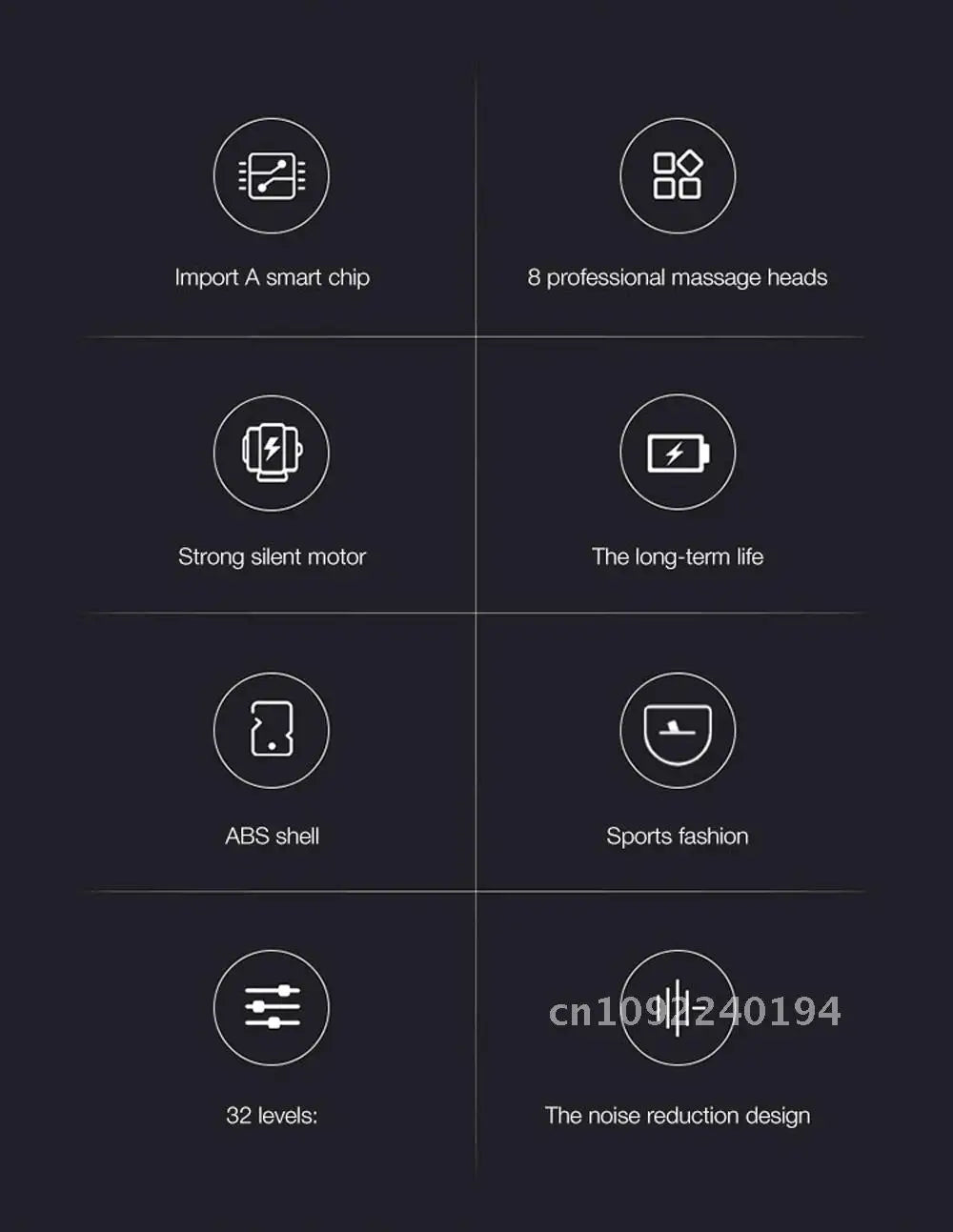 Electric Tissue  32 Level Fascia  Deep Massage Exercise Back Body Pain Sport Muscle Massager Neck Relief Relaxation