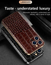 Genuine Leather Phone Case for iPhone 16 15 Pro Max 14promax Luxury Soft Edges Shockproof Camera Protection Cover