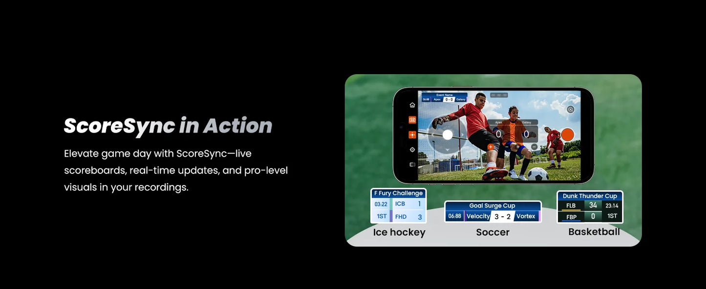 AI Auto Tracking Sports Camera 4K 60FPS Smart Team Sports Recording System
