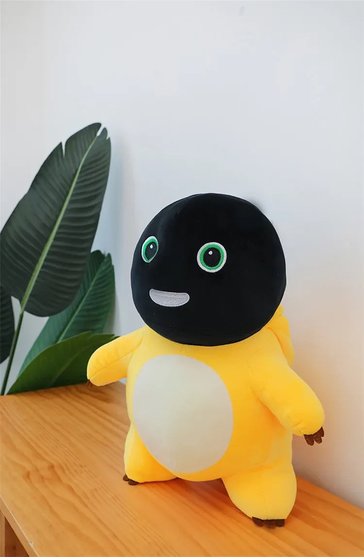 50cm Kawaii Plush Nai Long Stuffed Doll Black Face Baby Dragon Cute Smiling Funny Mask Toy Kids Birthday Xmas Gift for Girls
