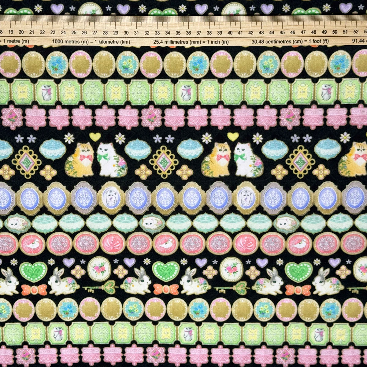 1/5M 100% cotton black Icing Cookies tana lawn fabric 80s Poplin printing Sewing fabric Making Dress Clothing Handmade DIY Cloth