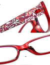 Reading Glasses Women Full Frame Printed Retro Anti Blue Light Presbyopia Hyperopia Read Eyewear +1.0 +2.0 +3.0 +4.0