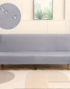 Armless Sofa Covers Elastic Solid Color Sofa Bed Cover Folding Seat Slipcover Dust-proof Stretch Couch Protector for Living Room
