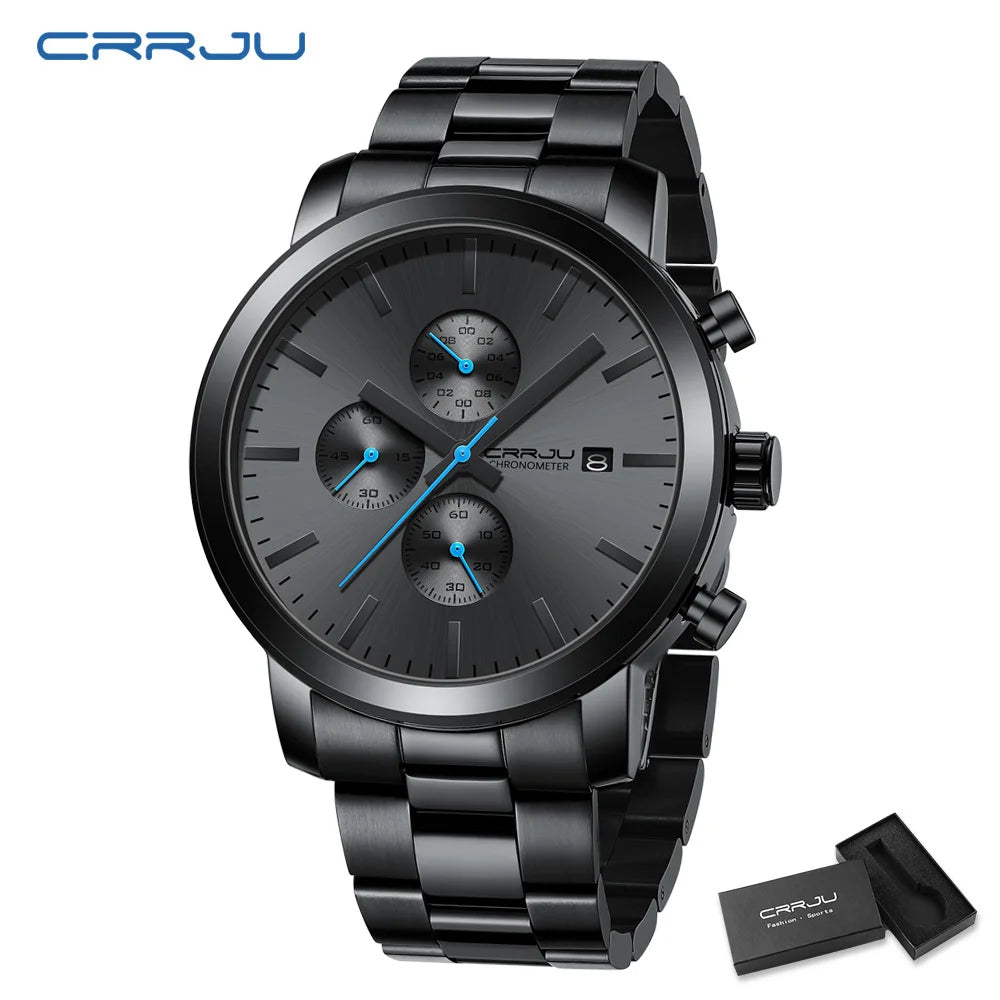 Luxury Man Watch High Quality Waterproof Chronograph Wristwatch Quartz Casual Clock relogio masculino