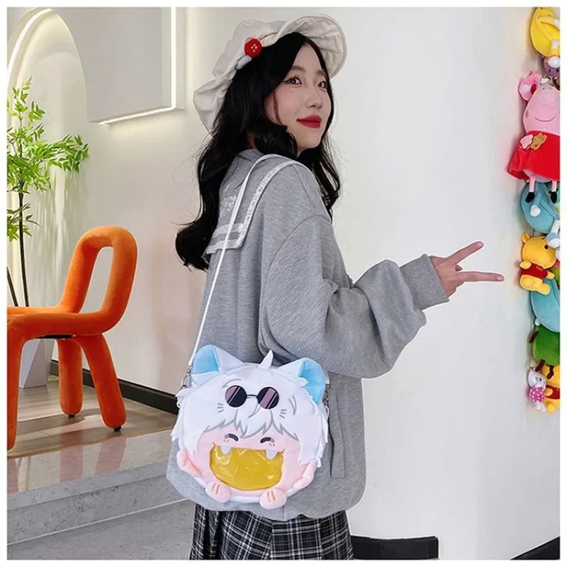 Anime Character Plush Itabag Backpack Soft Crossbody Bag