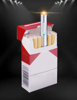 USB Rechargeable Lighter Mini Compact Long Windproof Electric Heating Wire Metal Material Men's Cigarette Lighter