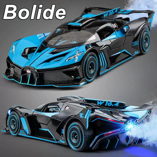 1:24 Bolide Revuelto Alloy Model Diecast Car Toys Doors Opened Sound Light Pull Back Miniature Vehice Boy Adult Birthday Present