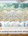 Heat Control Rainbow Window Vinyl Security Window Tinting Sun Protection Film Non Adhesive Window Stickers Stained Glass