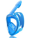 Kids Full Face Snorkel Mask Diving Mask With Detachable Camera Mount Wide View Anti-Fog Anti-Leak Snorkeling Swimming for Child