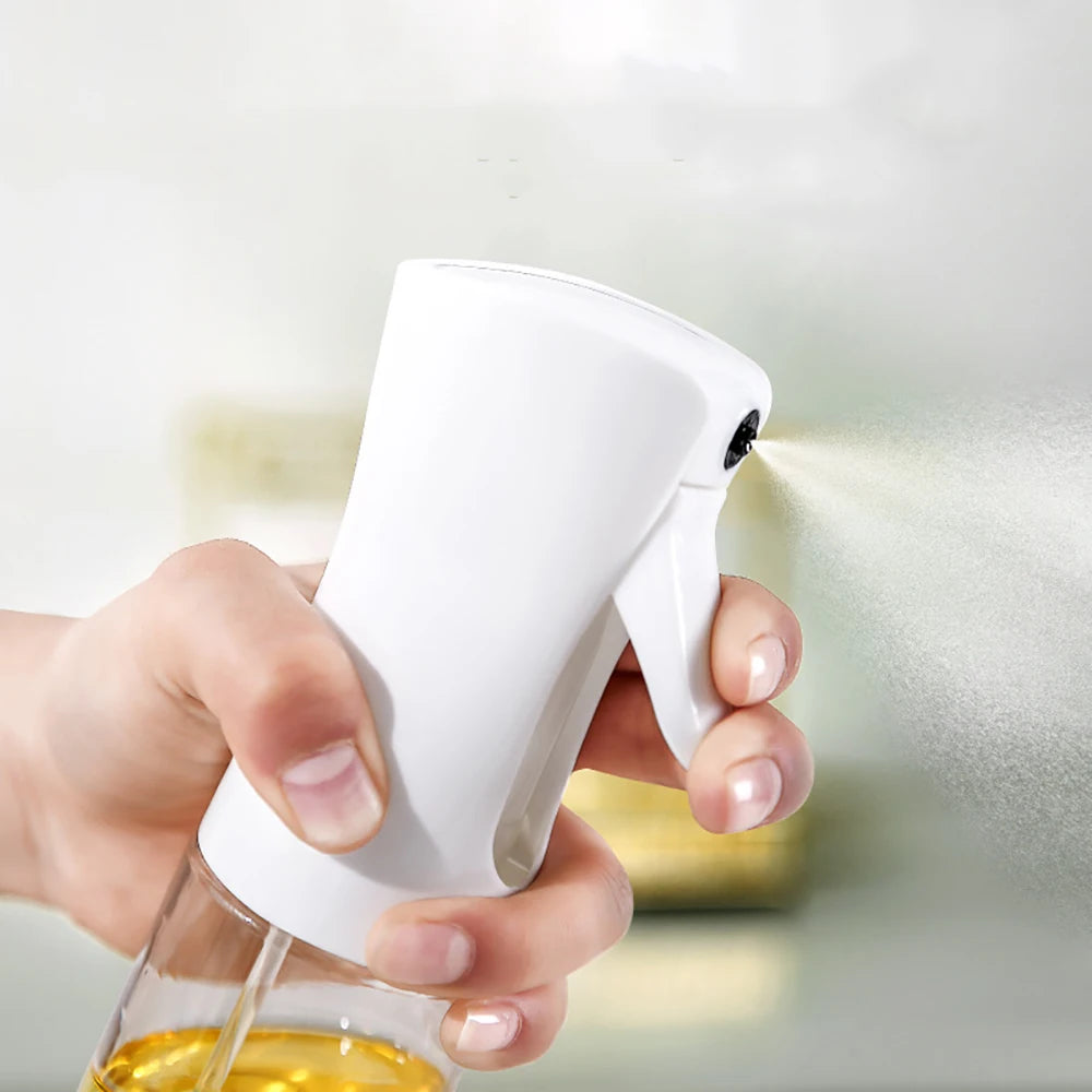 220ML Glass Bowl BBQ Olive Oil Spray Diffuser For Kitchen Dispenser Bottle Squirt Container Vinegar Soy Sauce Fuel Injection Pot