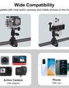 Bike Cycling Bracket Mount with Phone Clamp for iPhone Smartphones & for Gopro Sports Camera