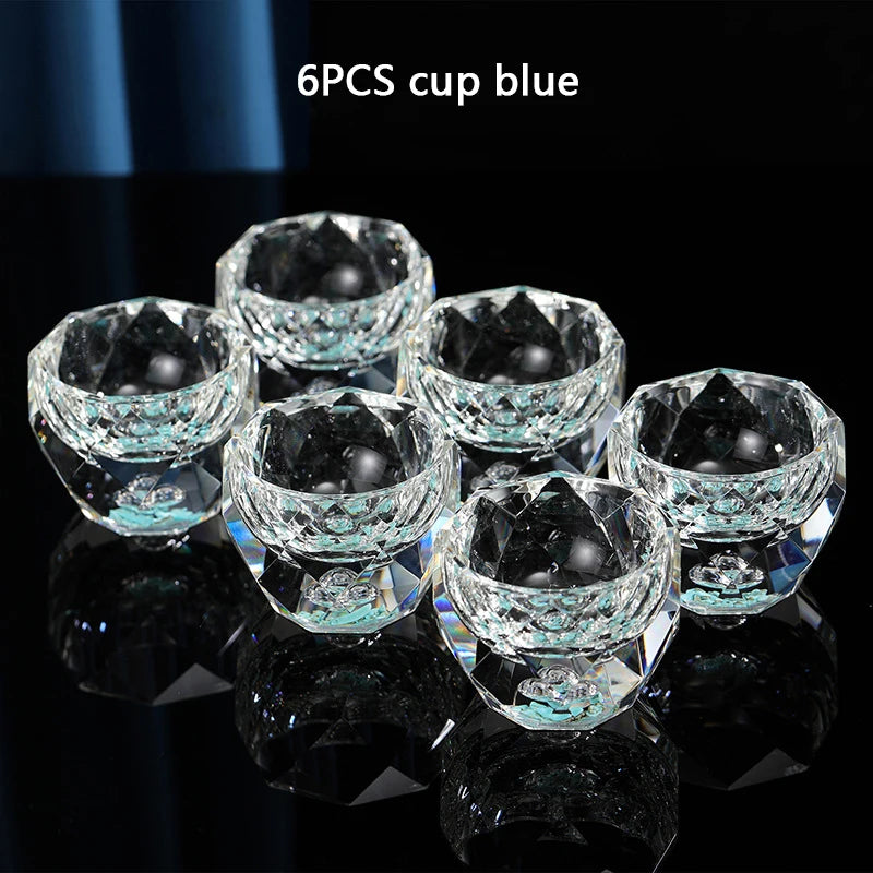 Diamond Cutting Crystal Liquor Glasses Set With Wine Dispenser Vodka Shot Glass Wine Glasses Whiskey Spirits Sake Brandy Teacup