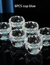 Diamond Cutting Crystal Liquor Glasses Set With Wine Dispenser Vodka Shot Glass Wine Glasses Whiskey Spirits Sake Brandy Teacup